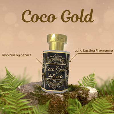 Coco Gold Attar Premium Perfume Oil 5ml | Alcohol-Free Attar | Long-Lasting