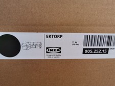 Ikea EKTORP Bezug für Ecksofa 4 Sitzig 2+2 Hillared anthrazit 005.252.15 NEU OVP