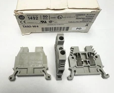Allen Bradley Terminal Blocks 1492-W4 Ser. A 600V Box of 50