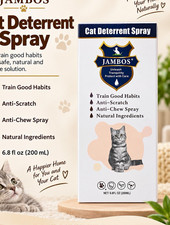 JAMBOS Cat Deterrent Spray Anti-Scratch Anti-Chew, 6.8 fl oz 200 mL 