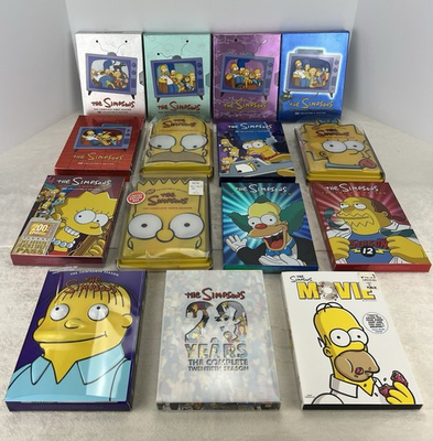 #ad The Simpsons Seasons 1 13 amp; 20 DVD Lot Includes ALL DISCS INSERTS 100% Complete $225.00