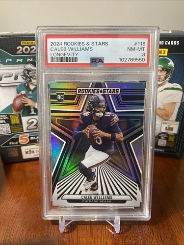 2024 Panini Rookies & Stars Rookies Longevity Caleb Williams #118 PSA 8 RC