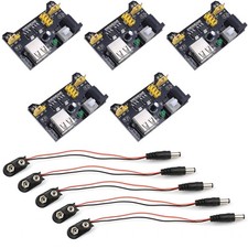 5Pcs Breadboard Power Supply Module Input 6.5 12V Output 3.3V 5V for arduino ...