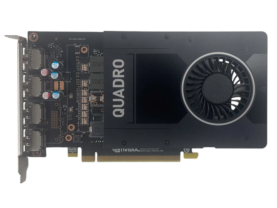 Dell Nvidia Quadro P2200 5GB GDDR5X PCIe 4x Display Port Video Card 2G8WC - Image 2 of 4