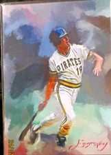 Andy Van Slyke Art Card Limited 46/50 Edward Vela Signed (Pittsburgh Pirates)