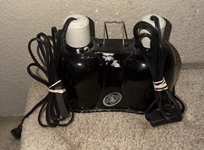 Zoo Med Reptile Dual Mini Deep Dome Heat Lamp Light Fixture LF-19 W/Bulbs Tested