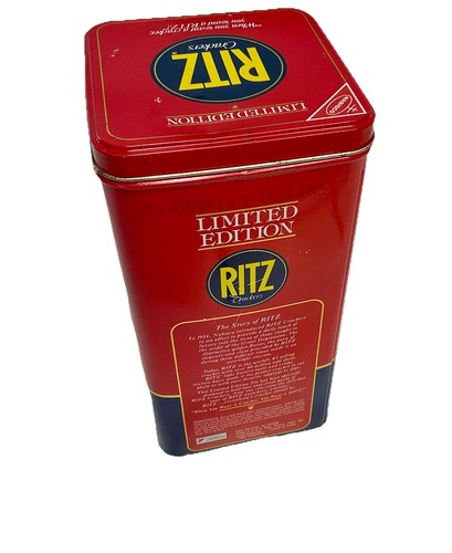 Vintage 1987 Nabisco Ritz Tin Crackers Container Collector Limited Edition 16oz - Picture 4 of 21