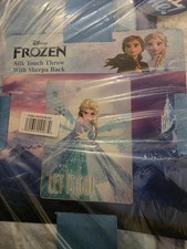 Disney Frozen Silk Touch Throw / Sherpa Back 60" x 80" .