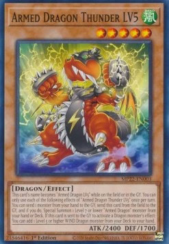 YuGiOh Armed Dragon Thunder LV5 MP22-EN003 Common Englisch Neu 1st