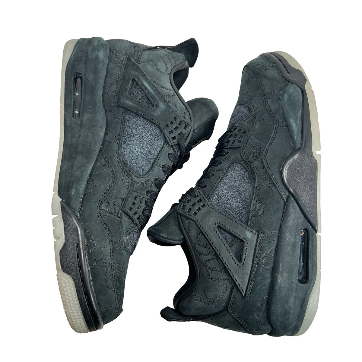 Size 10.5 - Jordan 4 Retro x KAWS Black 2017 for sale online | eBay