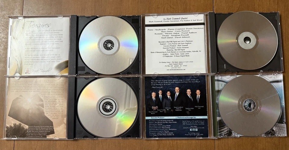 x4 SIGNED Mark Trammell Quartet CD Lot Classic Once Upon A Cross Southern Gospel - Image 4 of 4