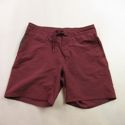 Ten Thousand Shorts Mens 30 Pockets Swimwear Surfer Swim Drawstring Burgundy