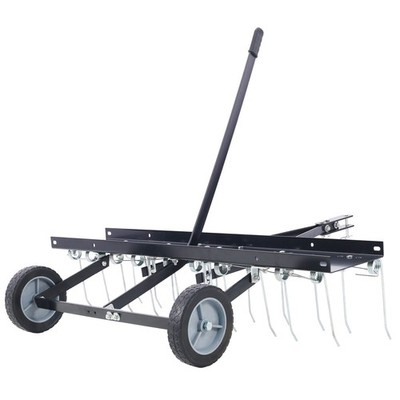 40-Inch Lawn Sweeper Rake Tow Behind Mower Dethatcher Lawn Tractor Rake Steel