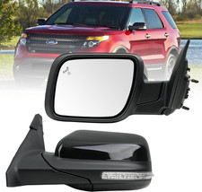 Driver Left Side Door Mirror for Ford Explorer 2011-2019, W/Power Heated Glass,