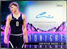 2024 Topps Midnight Christian Braun Horizon Auto