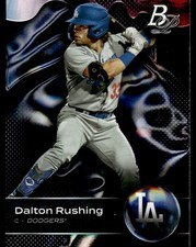 DALTON RUSHING 2023 BOWMAN PLATINUM TOP PROSPECTS RC LOS ANGELES DODGERS #TOP-32