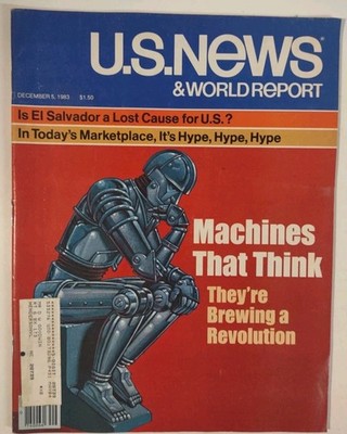 U S NEWS World Report Magazine December 5 1983 Machines That Think AI Computers