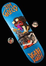 RARE SIGNED Brian Romero Jim Greco Creeps Rat Fink Deathwish Skateboard Deck NEW