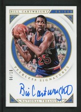 2018-19 BILL CARTWRIGHT 06/10 AUTO PANINI NATIONAL TREASURES PEERLESS SIGNATURES