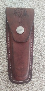 VINTAGE BOKER TREE BRAND KNIFE Leather Sheath Only ,USED