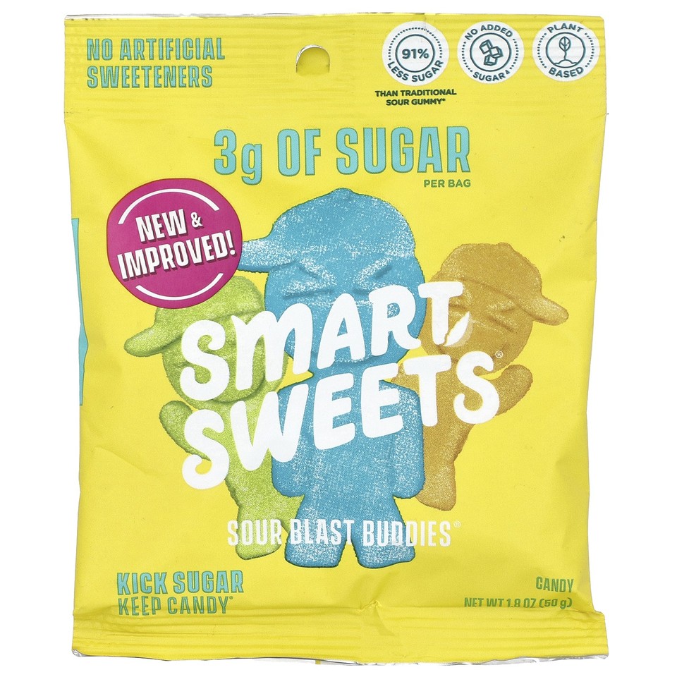 Sour Blast Buddies®, Berry, Blue Raspberry, Lime, Lemon, Orange, 1.8 oz (50 g)