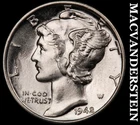 1942 Mercury Dime- Silver- Choice Gem Brilliant Uncirculated+++ Luster #J6907