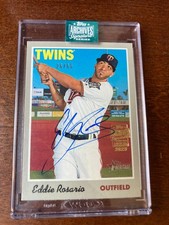 2023 Topps Archives Eddie Rosario Auto 26/65 Retro Autograph