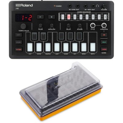 Roland AIRA Compact J-6 Chord Synthesizer with Decksaver Cover