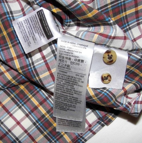LEVI'S - Camicia casual uomo Sunset una tasca a quadri - XXL 2XL - vestibilità standard - Foto 6 di 6