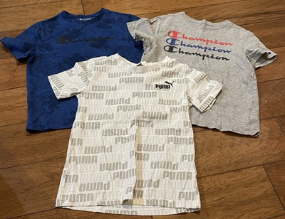 #ad Champion and Puma Boys#x27; Graphic T Shirts Pack Size Small 7 8 $12.50