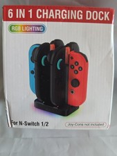 6 In 1 Charging Dock For Nintendo Switch Slightly Damaged Box