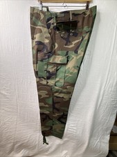 US Military BDU Cargo Pants Mens XL Regular Woodland Camo Hot Weather PreO Exc