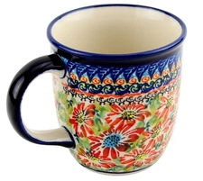 Polish Pottery 12 oz. Mug – Handcrafted Boleslawiec Stoneware by Zaklady 