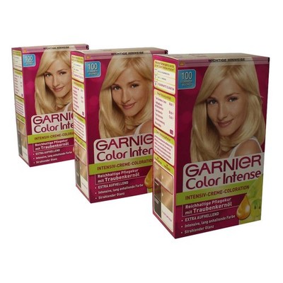 3 x Garnier Color Intense 100 Sommerblond