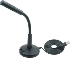 USB Microphone, Plug and Play Desktop Laptop gooseneck Microphone, Suitable for