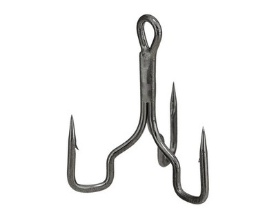 Trapper Tackle Standard Round Bend Treble Hooks 6 pack 2/0