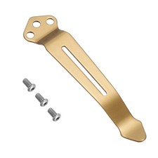 Deep Carry Pocket Clip 2.28"(58mm) Knife Pocket Back Clip with Screws Gold