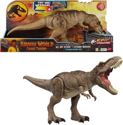Mattel Jurassic World All-Out Attack Tyrannosaurus Rex with Sound & Movement