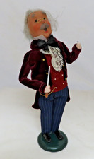 Byers Choice Carolers 2007 Music Conductor Baton Burgundy Velvet Coat