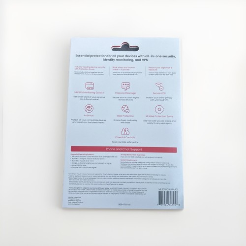 Physical Copy - McAfee Live Safe 1 Year Subscription for Unlimited Devices - New - Picture 2 of 2