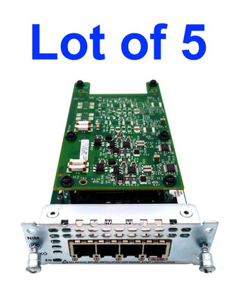 Cisco NIM-4FXO 4-Port Network Interface Module Lot of 5