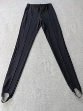 Boston Proper Stretch Knit Stirrup Pants Womens Size XS Black Elastic Waist