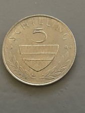 1990 Austria 5 Schilling Coin circulated condition osterrelch republik 