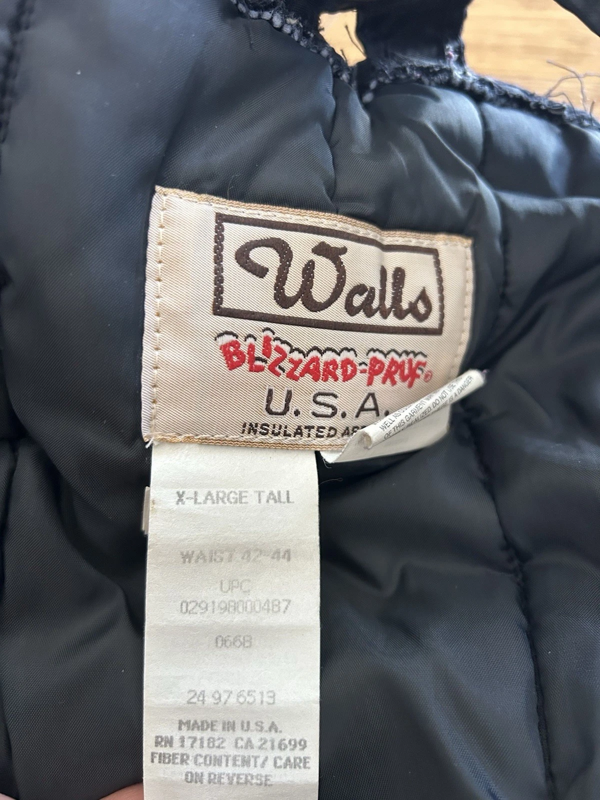 Vintage Walls Blizzard Pruf Insulated Mens Snowmobile Bibs Ski Snow Pants XL T