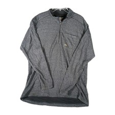 Ariat Rebar Foundation Men's 1/4 Zip Jacket Heather Charcoal Gray Size Large