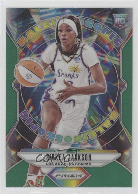 2024 Panini Prizm WNBA Kaleidoscopic Green Rickea Jackson #12 Rookie RC 0p9n