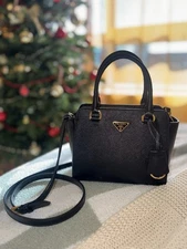 PRADA Borsa A Mano In Pelle Saffiano Leather