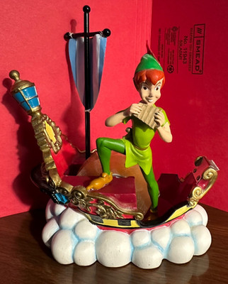 Walt Disney s Peter Pans Flight Jolly Roger Tape Dispenser Retired w/Boat Clouds
