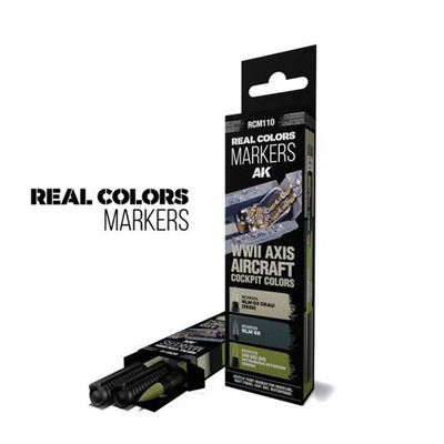 AK Interactive AKRCM110 - WWII Axis Aircraft Cockpit Colors - Set 3 - Neu