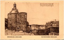 Drommedaris Gateway & Watchtower Enkhuizen Netherlands 1910s Dutch Postcard RNSC